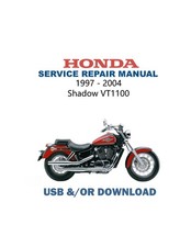Honda Shadow VT1100 Service Manual | 1997-2004 |  MAILED CD OR USB