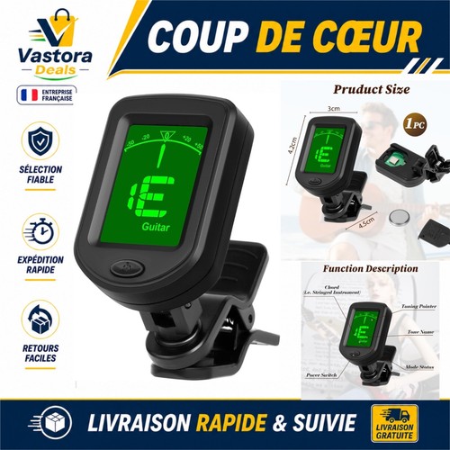 Accordeur guitare pince - accordeur, de
