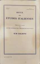 Revue des études italiennes
