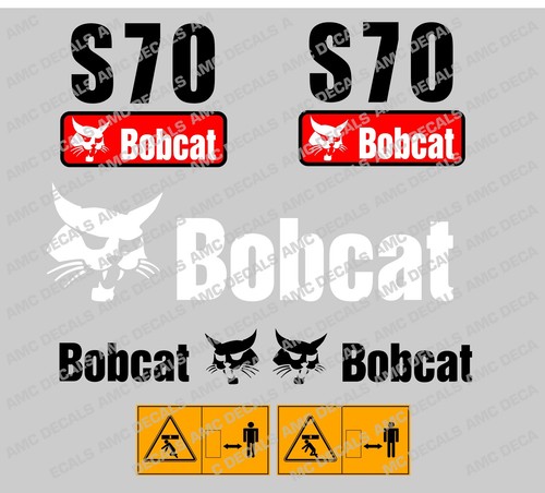 Bobcat s70 mini décalque - s70,