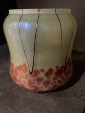 art nouveau  vase glasfabrik