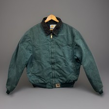 Carhartt Santa Fe J14 HTG Bomber Jacket Men’s Large Hunter Green Vintage 90s