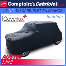 Housse Coverlux+ sur-mesure en Jersey noir pour Austin Mini cabriolet