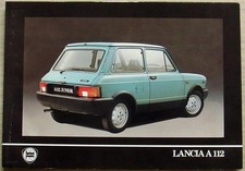 LANCIA A112 JUNIOR LX ABARTH Car Sales Brochure 1984 DUTCH TEXT