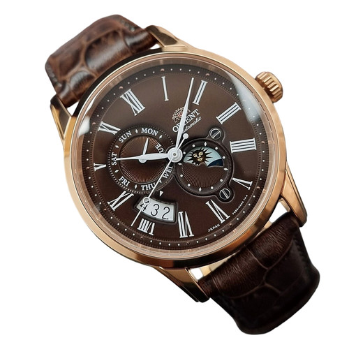 Orient sun moon brown dial - orient,