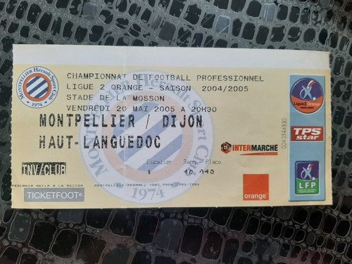 Ticket foot montpellier - ticket,