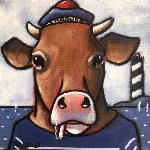 Tableau vache marin tourrier - tableau,
