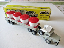 SOLIDO Ref 301 UNIC TRACTOR AND TITANIUM CEMENT CARRIER TRAILER + ORIGINAL BOX