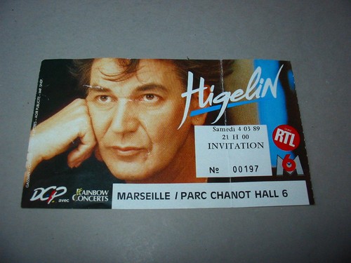 Higelin ancien ticket concert - ancien,