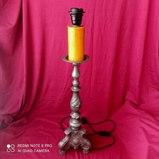 PIQUE CIERGE EN ETAIN PIED DE