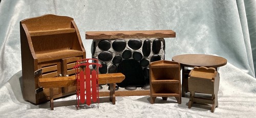 Vintage dollhouse furniture - vintage,