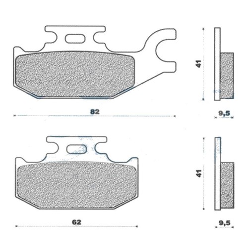 Plaquettes frein g1050 - plaquettes,