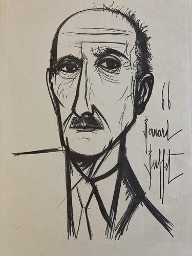Belle gravure bernard buffet - belle,