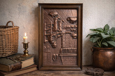 Tableau cuivre repoussé