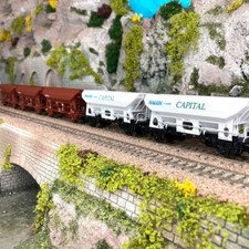 5 wagons trémies type FCS, 3 du CFL et 2 Care Capital , Ep VI - MARKLIN 46307 - 