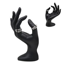 Mannequin Main Porte Bijoux Noir Porte Bague Main en Forme de OK Porte Bijoux...