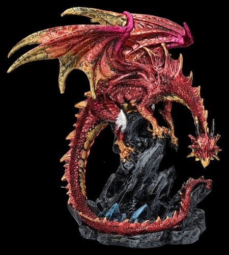 Figure dragon rouge le - rouge-or,