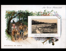 IMAGE AU BON MARCHE / GRANDE CHROMO / CYCLISME à SAINT-GERMAIN-en-LAYE