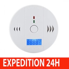 Détecteur Monoxyde de carbone LCD capteur GAZ CO Alarme Portable Sécurité Maison