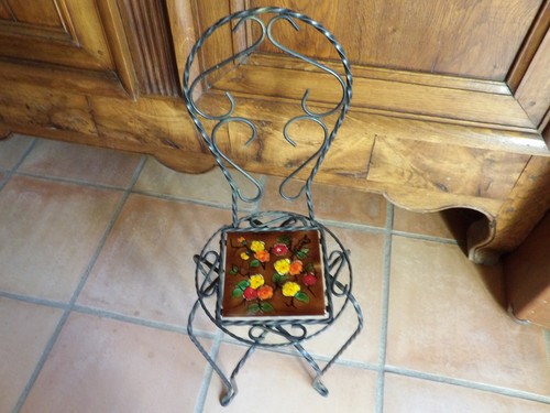 Ancienne chaise fer - ancienne,