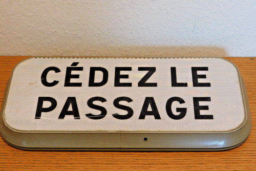 38cm plaque cedez le - plaque,