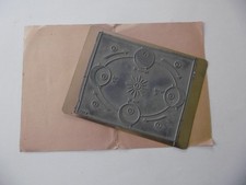 OLD SCHOOL INK STAMP. THE SEASONS . BUFFER PLATE. VINTAGE . RARE