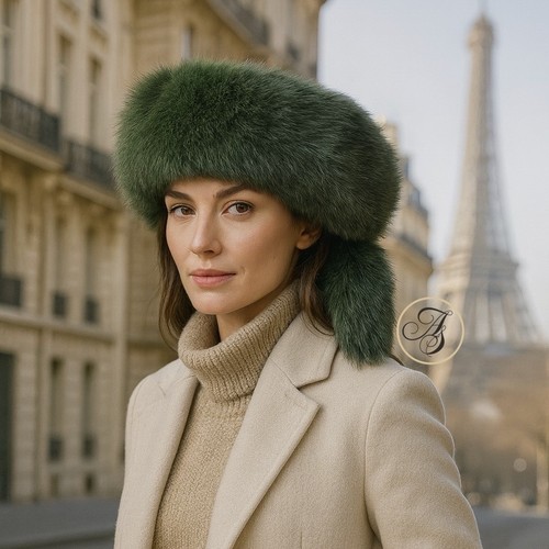 Toque fourrure renard - en,