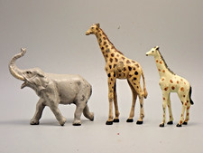 HOLLOW LEAD ELEPHANT GIRAFFE AND GIRAFFE