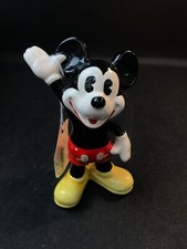 Vintage Walt Disney Productions Porcelain 4.5" Waving Mickey Mouse