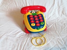 Jouet 1er Age Téléphone Fixe Musicale Sonore sur roulette VTECH Lumi Roul'phone