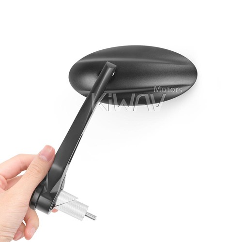 Rétroviseur guidon noir - , ovale