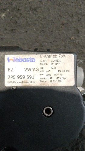 Moteur toit ouvrant volkswagen - toit,