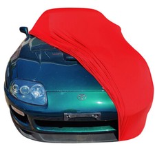 Bâche de protection compatible avec  Toyota Supra MK4 pour intérieur Rouge