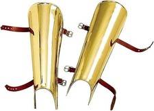 Greaves médiévales en acier
