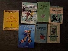 Ensemble de Plusieurs Livres Scolaires Anciens