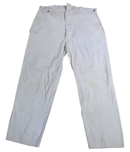 Pantalon treillis blanc - pantalon, de