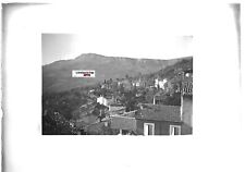 Antique positive black and white photo glass plate 13x18 cm Le Bar-sur-Loup