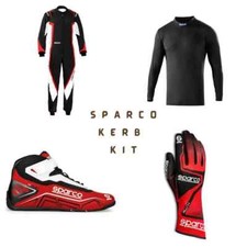 Sparco Go Kart Racing Suit, Boots, Gloves set CIK/FIA Level 2 Approved.