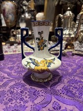 old gien faience vase 19th century Griffon decor dragon st renaissance