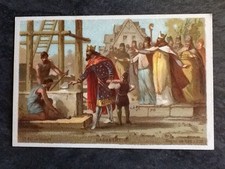 CHROMO SERIE BIOGRAPHIE ROI DE