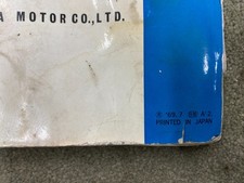 GENUINE HONDA CB750 Four K0 Sandcast OWNERS MANUAL  July 1969 Missing cover