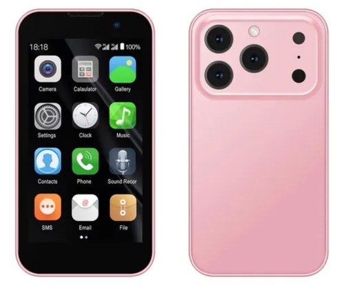 Mini téléphone rose servo - mini,
