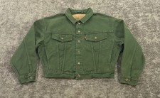 Vintage Levis Jacket Mens M Medium Green Denim Trucker 70598-2637 Type 3 USA 90s