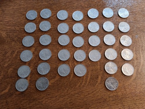 Pieces francs semeuse - 5,