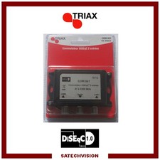 Commutateur DiSEqC 2/1 Triax COM 001, 2 Entrées Satellites 1 Sortie Récepteur