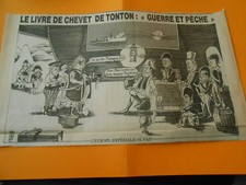 1984 Uncle's Bedside Book War and Fishing Imperial Europe Cartoon