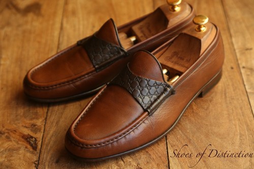 Mocassins gucci cuir marron - gucci, en