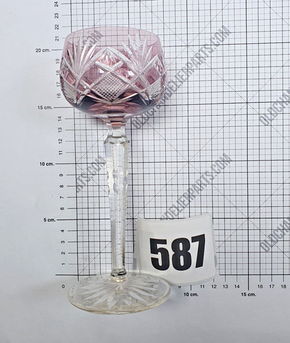Antique clear crystal handcut - antique,