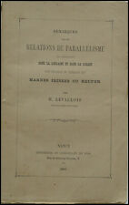 RELATION de PARALLÉLISME dans