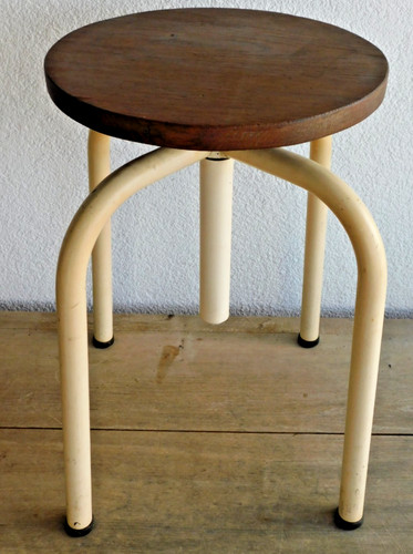 Vintage tabouret industriel - vintage,